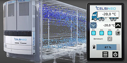 [Translate to English:] Video Screenshot der den Luftstrom und das Bedienpanel des Celsineo-Trailers zeigt