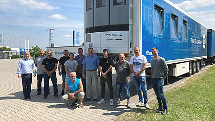 5 hungarian Servicepartner at Celsineo-Training-Trailer in Szigetszentmiklos